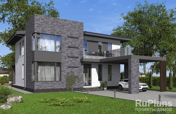 Rg6521 - Двухэтажный дом с четырьмя спальнями, террасой, балконом и навесом под автомобиль